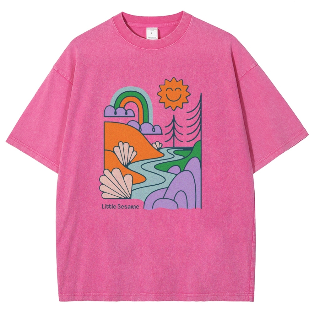 Washed T-Shirt | Landscape Unisex Fit