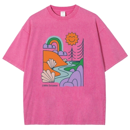 Washed T-Shirt | Landscape Unisex Fit