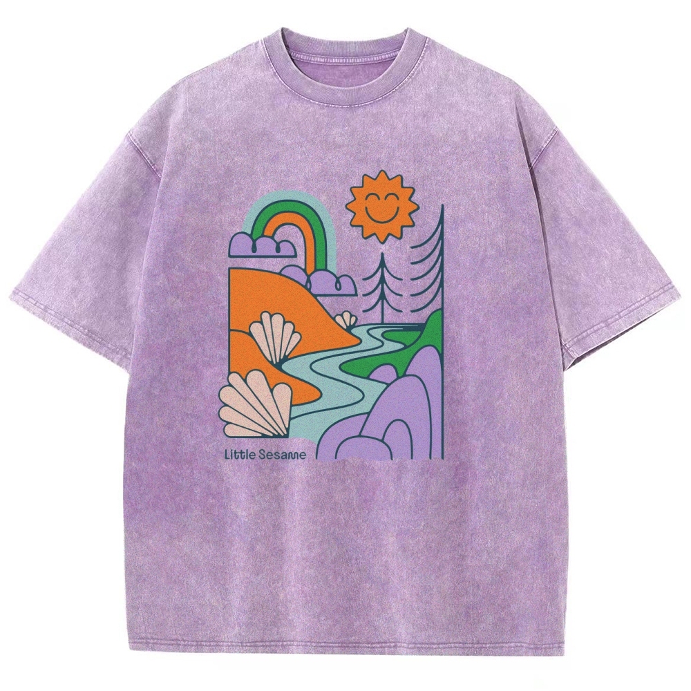 Washed T-Shirt | Landscape Unisex Fit