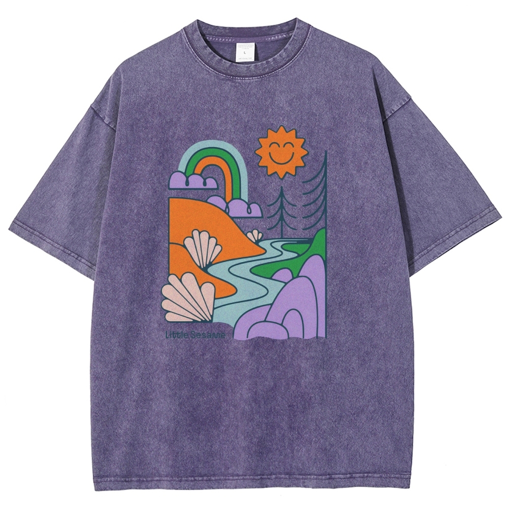 Washed T-Shirt | Landscape Unisex Fit