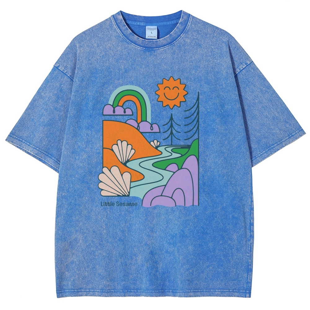 Washed T-Shirt | Landscape Unisex Fit