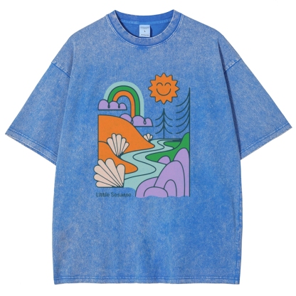 Washed T-Shirt | Landscape Unisex Fit