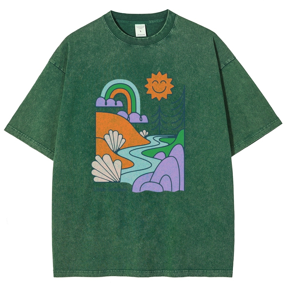 Washed T-Shirt | Landscape Unisex Fit