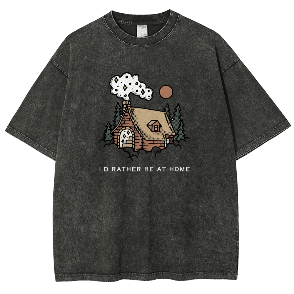 Washed T-Shirt | Forest Cabin Unisex Fit | TIDESENCE