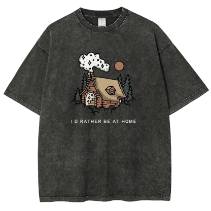 Washed T-Shirt | Forest Cabin Unisex Fit | TIDESENCE
