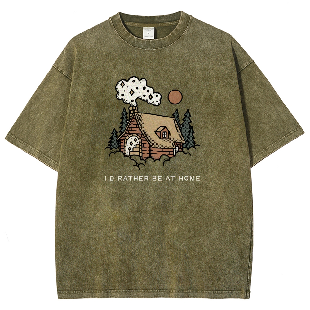 Washed T-Shirt | Forest Cabin Unisex Fit | TIDESENCE
