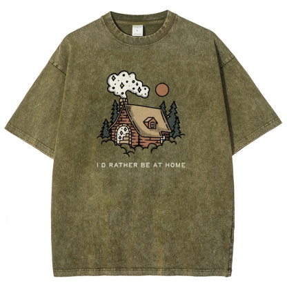 Washed T-Shirt | Forest Cabin Unisex Fit | TIDESENCE