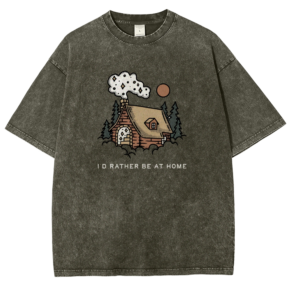 Washed T-Shirt | Forest Cabin Unisex Fit | TIDESENCE