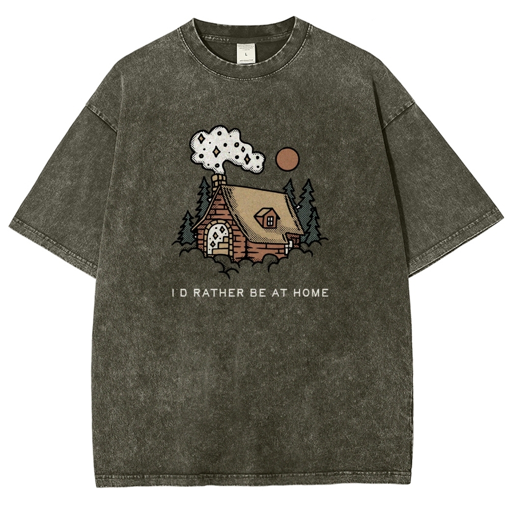Washed T-Shirt | Forest Cabin Unisex Fit | TIDESENCE