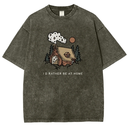 Washed T-Shirt | Forest Cabin Unisex Fit | TIDESENCE