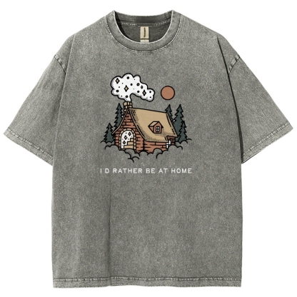 Washed T-Shirt | Forest Cabin Unisex Fit | TIDESENCE