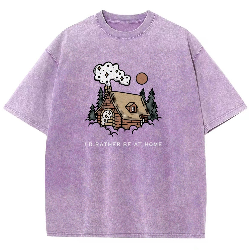 Washed T-Shirt | Forest Cabin Unisex Fit | TIDESENCE