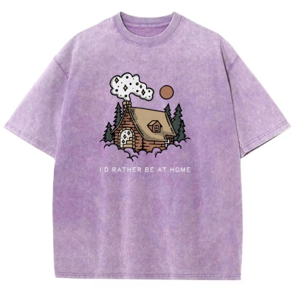 Washed T-Shirt | Forest Cabin Unisex Fit | TIDESENCE