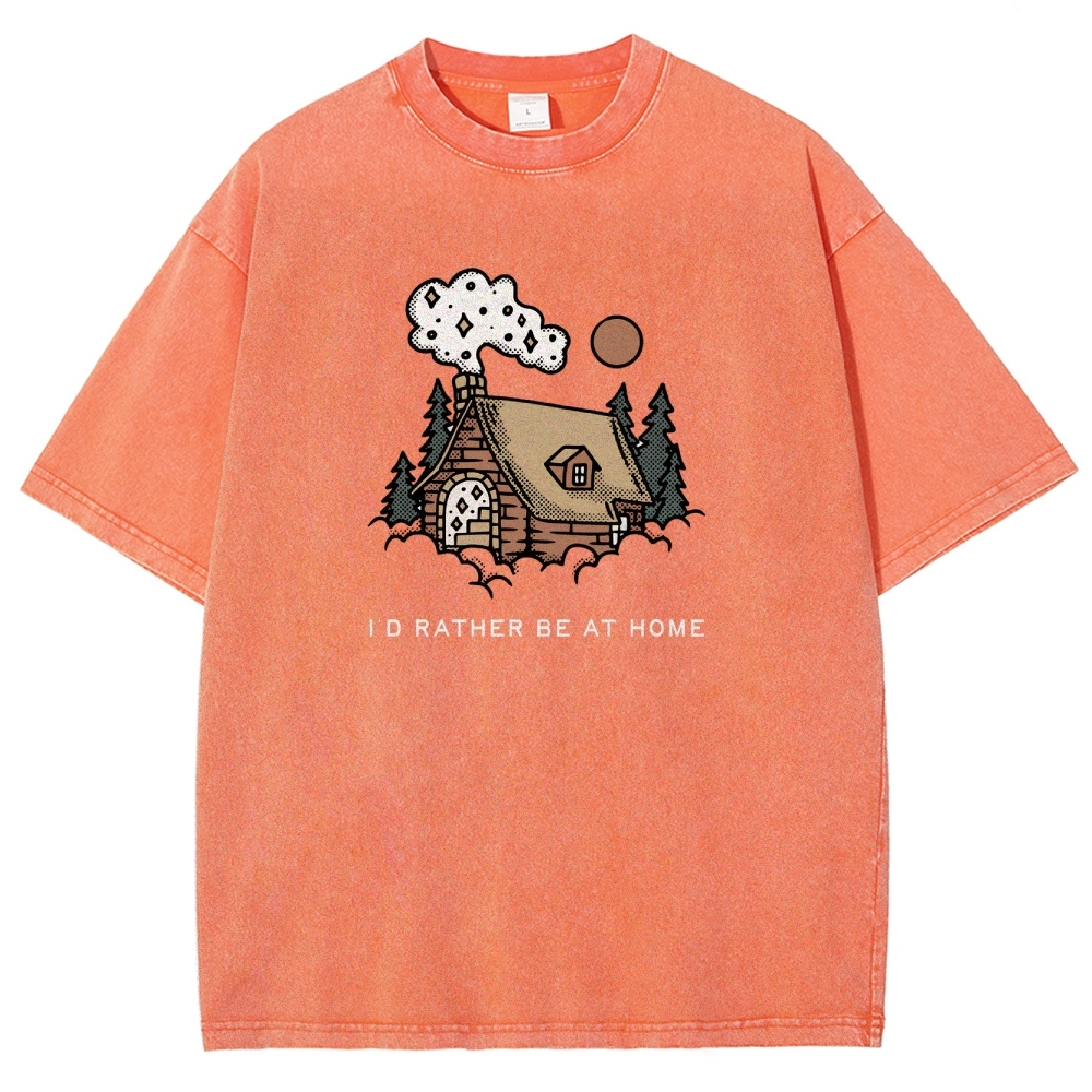 Washed T-Shirt | Forest Cabin Unisex Fit | TIDESENCE