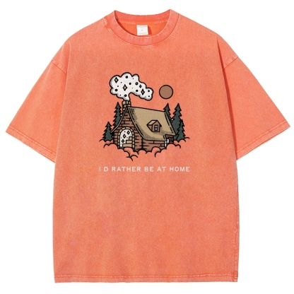 Washed T-Shirt | Forest Cabin Unisex Fit | TIDESENCE