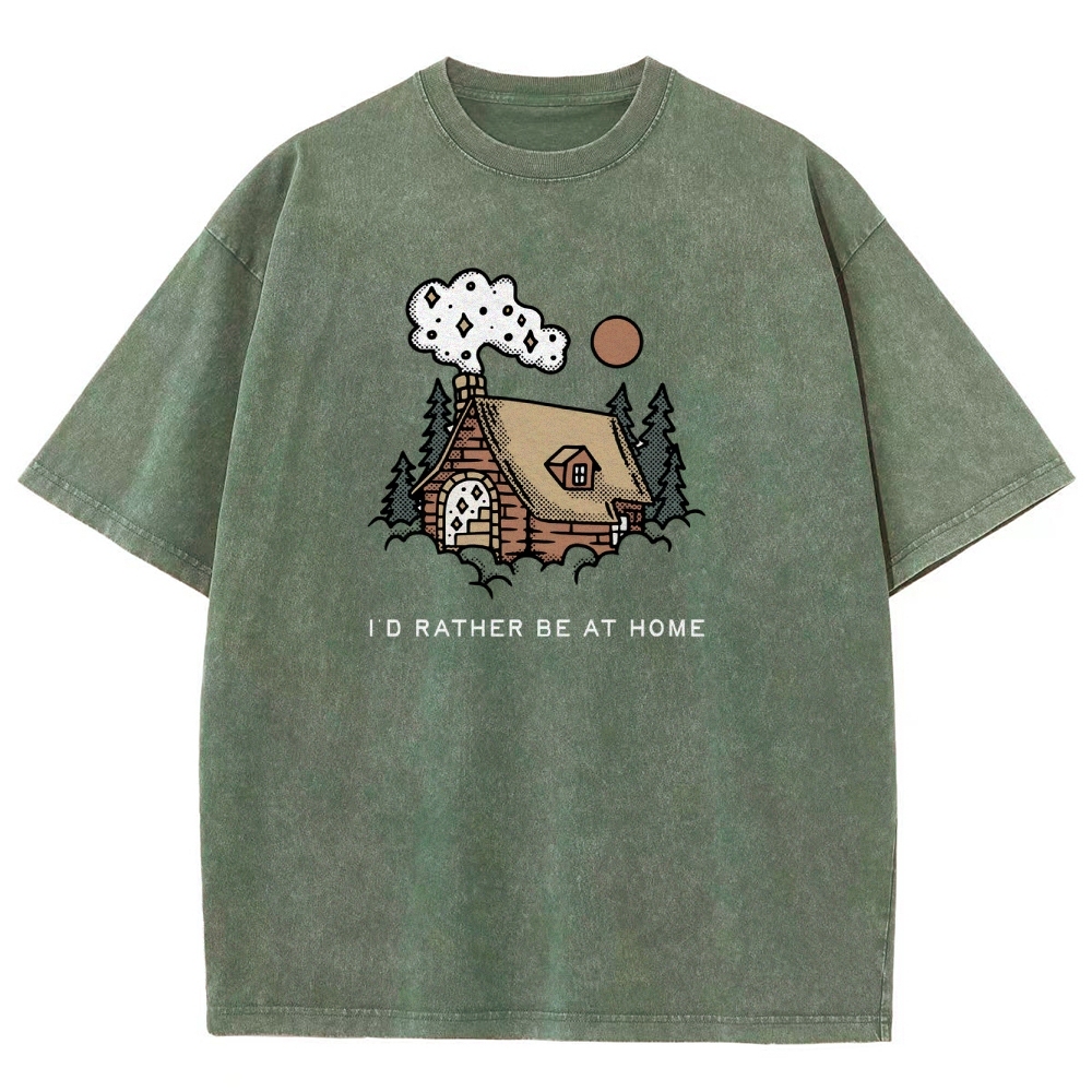 Washed T-Shirt | Forest Cabin Unisex Fit | TIDESENCE
