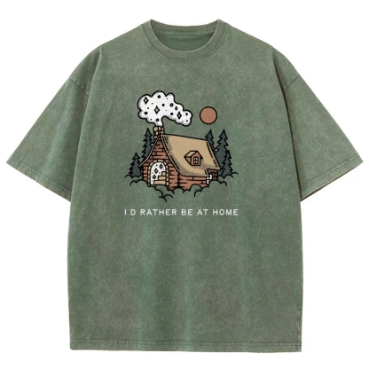 Washed T-Shirt | Forest Cabin Unisex Fit | TIDESENCE