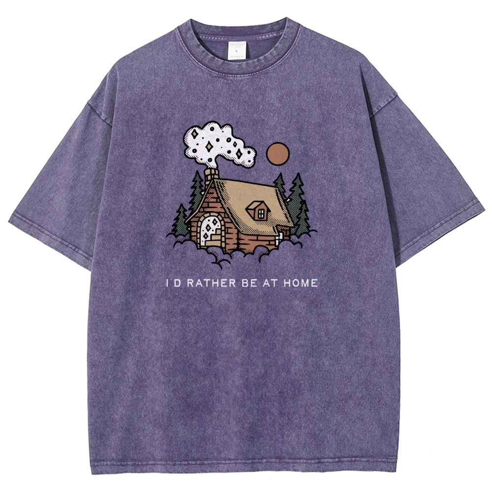 Washed T-Shirt | Forest Cabin Unisex Fit | TIDESENCE