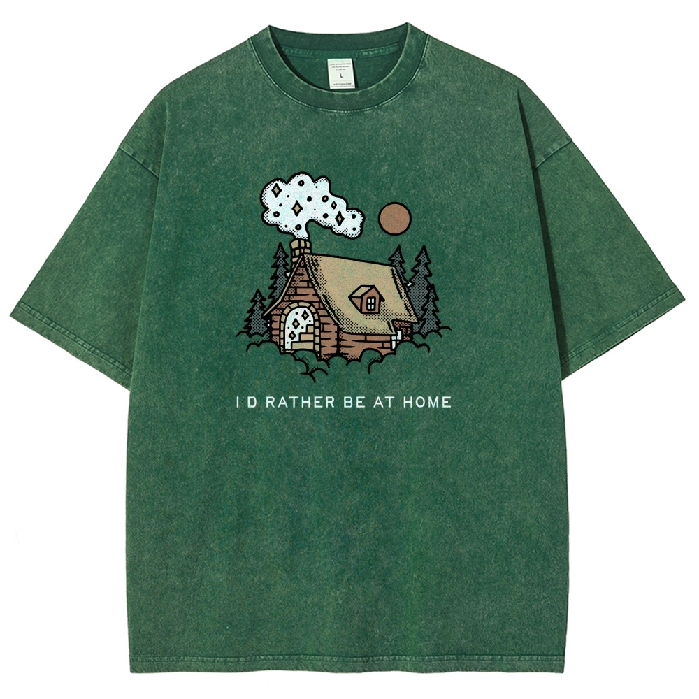 Washed T-Shirt | Forest Cabin Unisex Fit | TIDESENCE