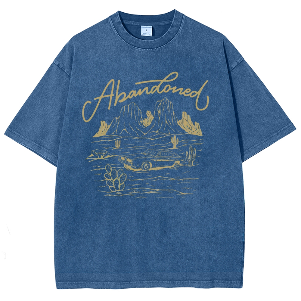 Washed T-Shirt | Desert Adventure Unisex Fit TEE | TIDESENCE