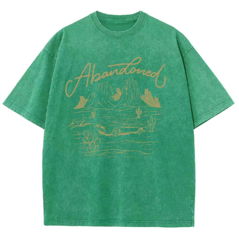 Washed T-Shirt | Desert Adventure Unisex Fit TEE | TIDESENCE