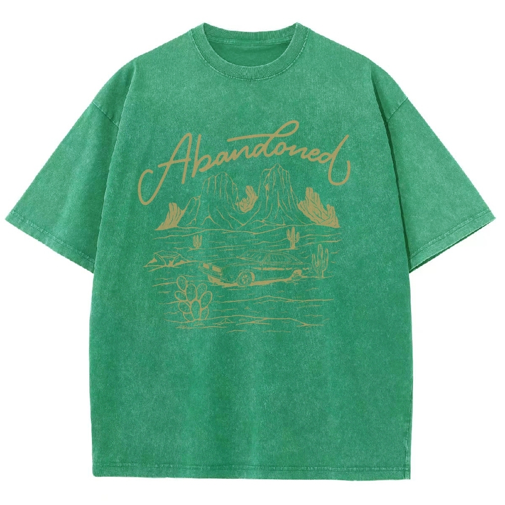 Washed T-Shirt | Desert Adventure Unisex Fit TEE | TIDESENCE