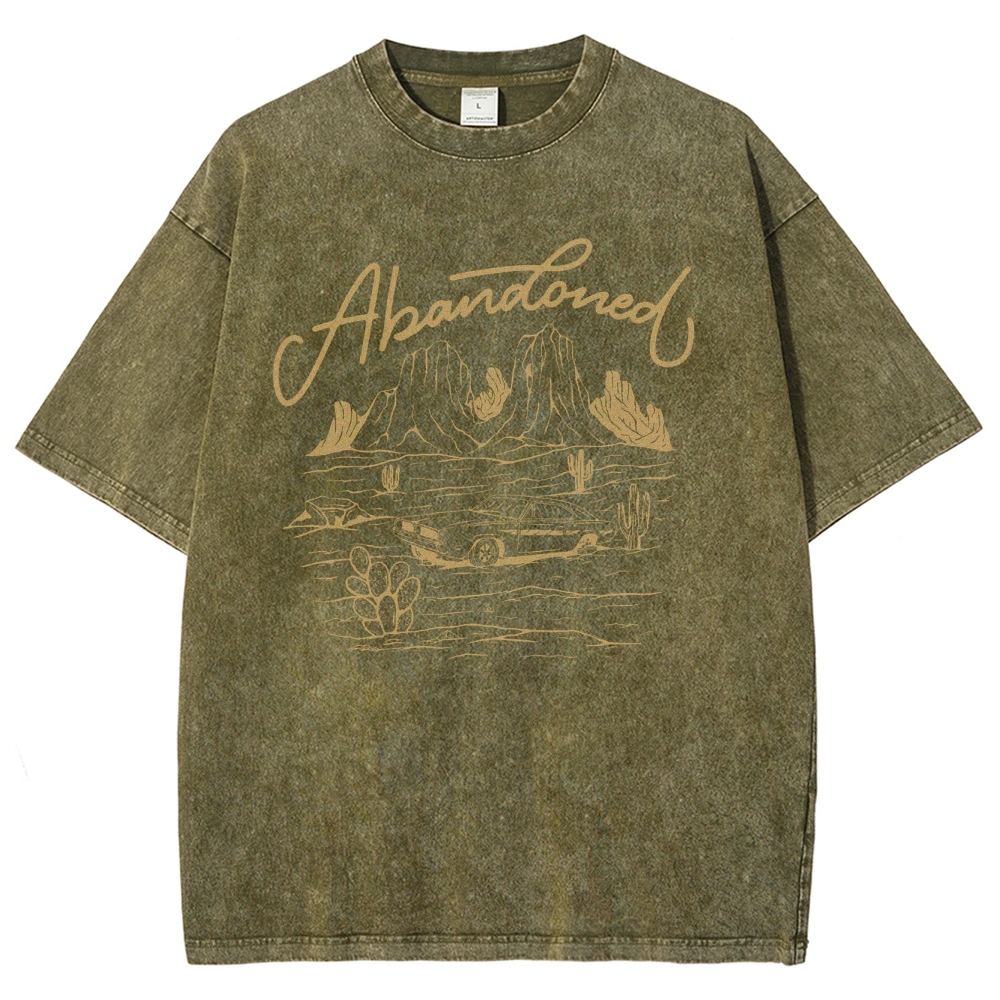 Washed T-Shirt | Desert Adventure Unisex Fit TEE | TIDESENCE