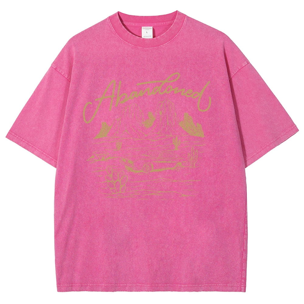 Washed T-Shirt | Desert Adventure Unisex Fit TEE | TIDESENCE