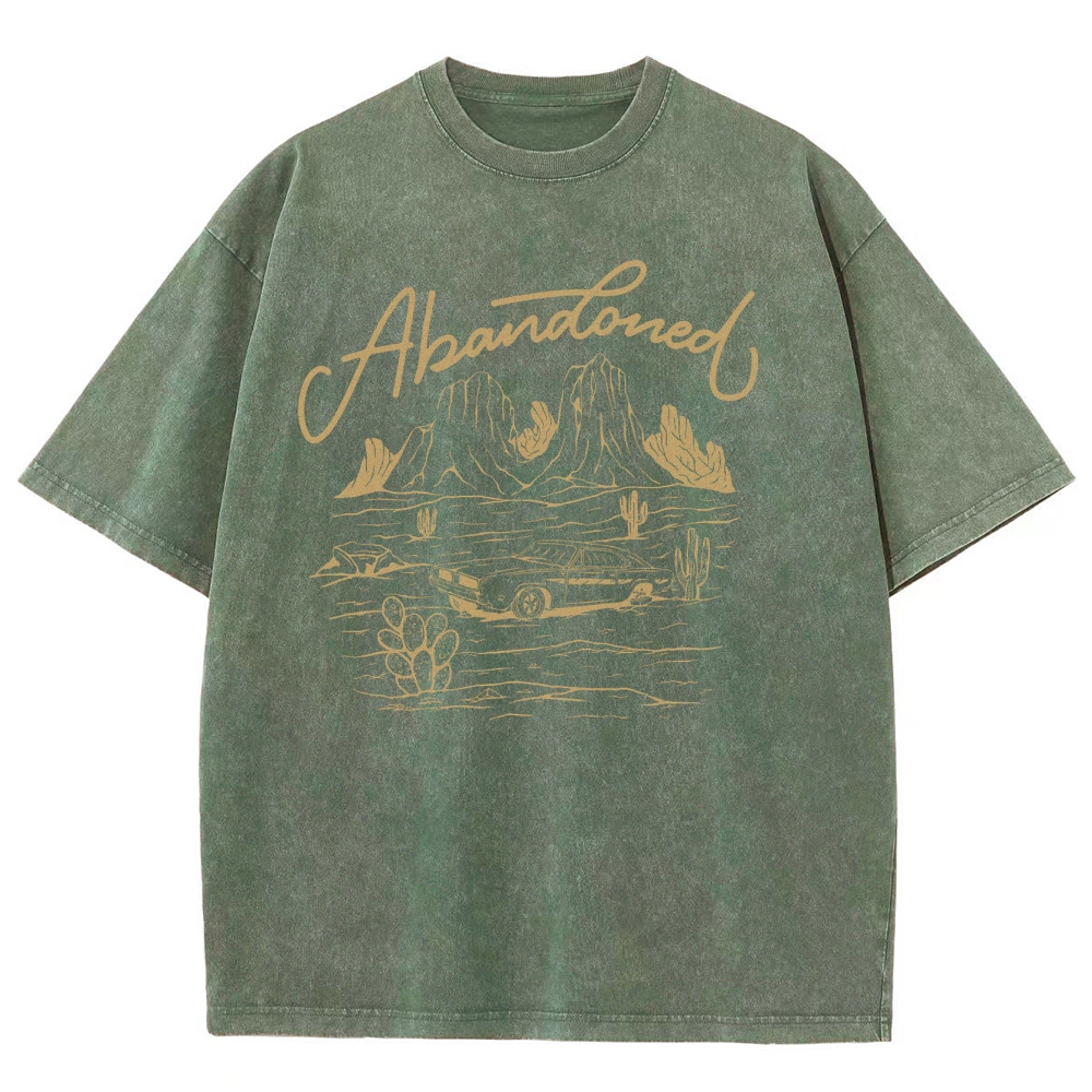 Washed T-Shirt | Desert Adventure Unisex Fit TEE | TIDESENCE