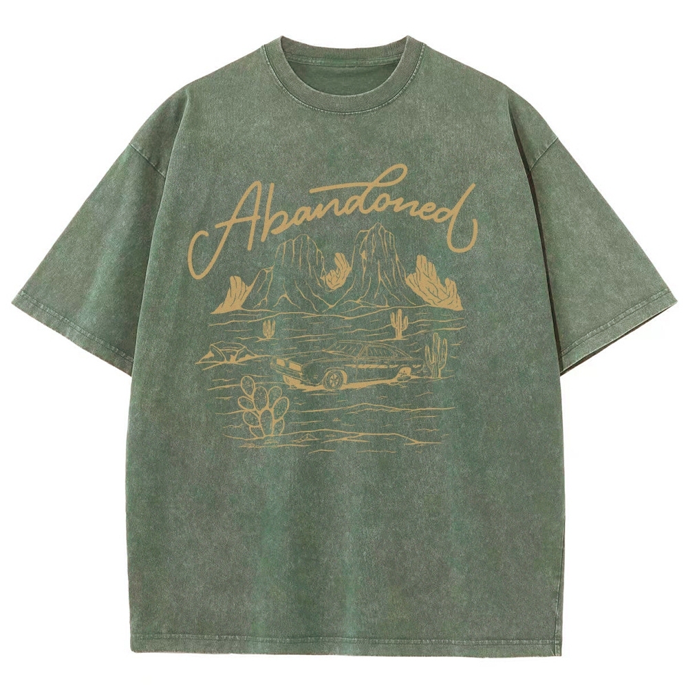 Washed T-Shirt | Desert Adventure Unisex Fit TEE | TIDESENCE