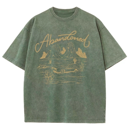 Washed T-Shirt | Desert Adventure Unisex Fit TEE | TIDESENCE