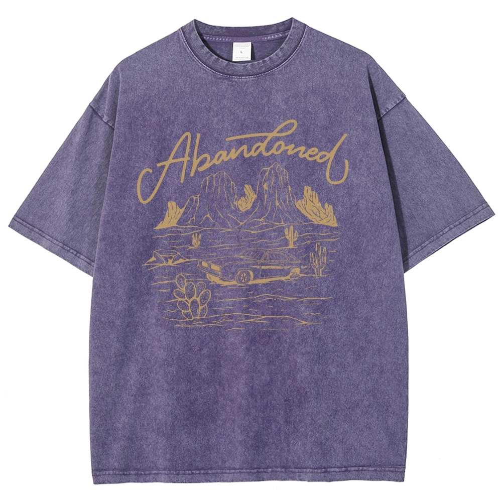 Washed T-Shirt | Desert Adventure Unisex Fit TEE | TIDESENCE