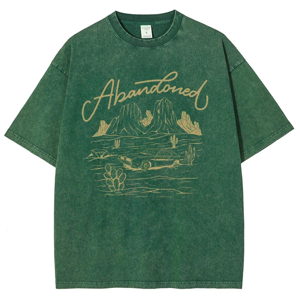 Washed T-Shirt | Desert Adventure Unisex Fit TEE | TIDESENCE