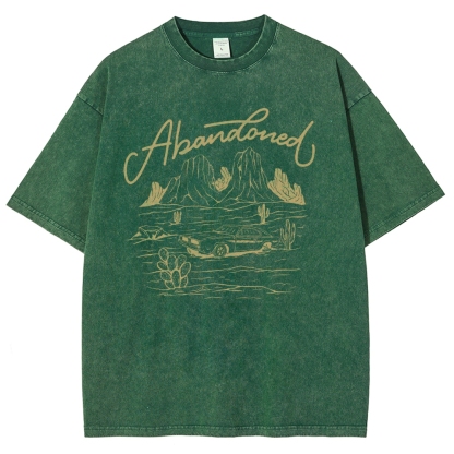 Washed T-Shirt | Desert Adventure Unisex Fit TEE | TIDESENCE