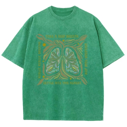 Washed T-Shirt | Unisex Fit Graphic Tee | TIDESENCE