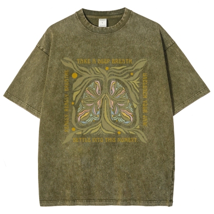 Washed T-Shirt | Unisex Fit Graphic Tee | TIDESENCE