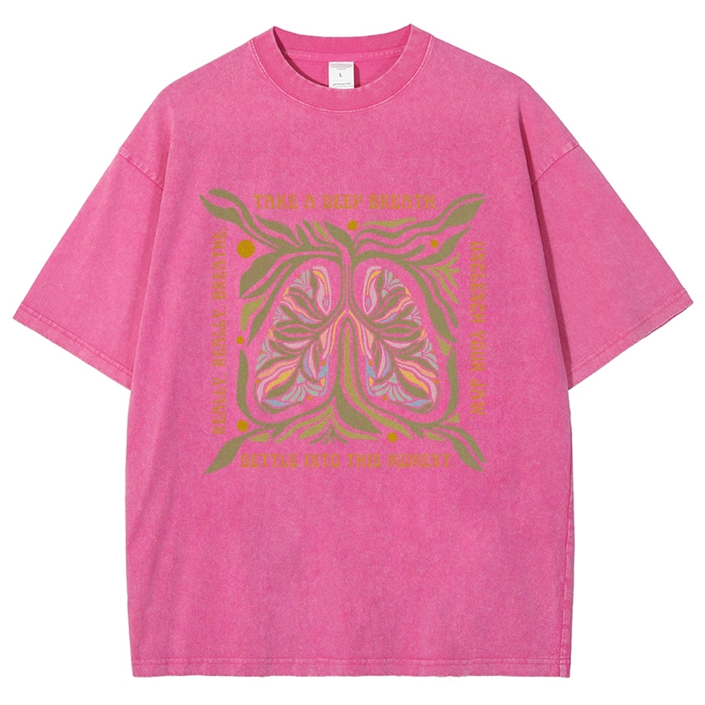 Washed T-Shirt | Unisex Fit Graphic Tee | TIDESENCE