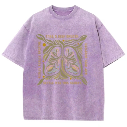 Washed T-Shirt | Unisex Fit Graphic Tee | TIDESENCE