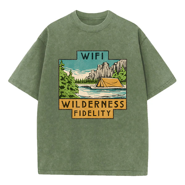 Washed T-Shirt | Wifi Wilderness Fidelity Washed TEE