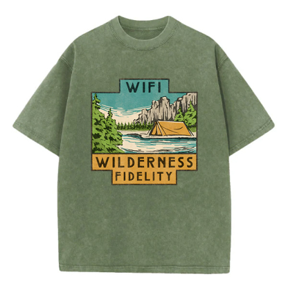 Washed T-Shirt | Wifi Wilderness Fidelity Washed TEE