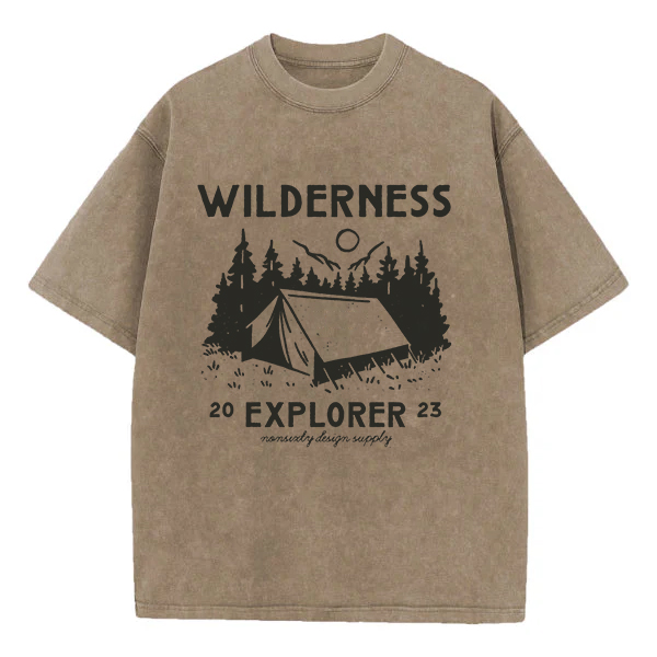 Washed T-Shirt | Wildness Explorer Washed TEE