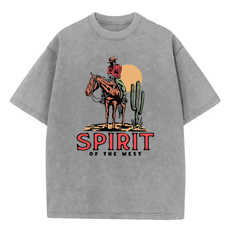 Spirit Of The West Unisex Washed T-Shirt