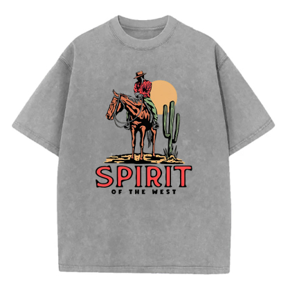 Spirit Of The West Unisex Washed T-Shirt