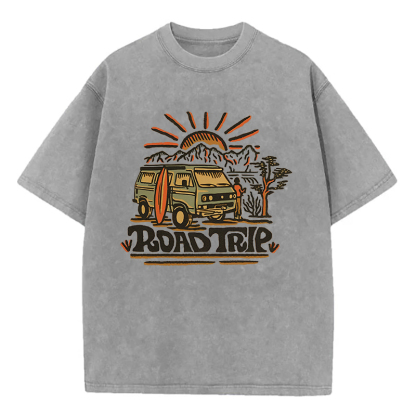 Road Trip Unisex Washed T-Shirt
