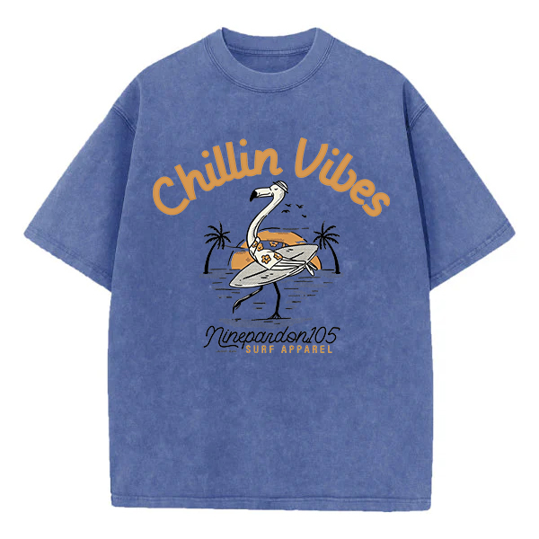 Washed T-Shirt | Chillin Vibes Unisex Fit Washed TEE