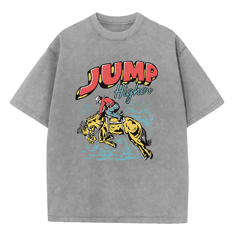 Jump Higher Unisex Washed T-Shirt
