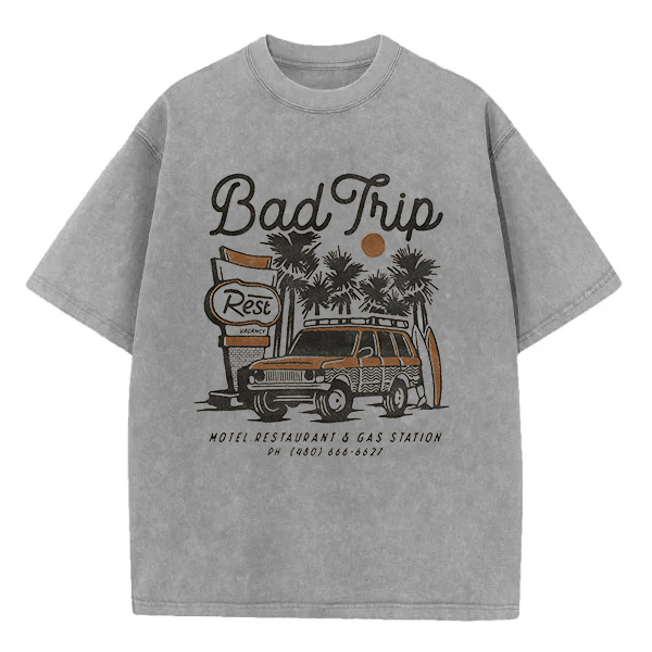 Washed T-Shirt | Bad Trip Unisex Fit Washed TEE
