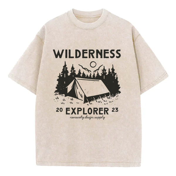 Washed T-Shirt | Wildness Explorer Washed TEE