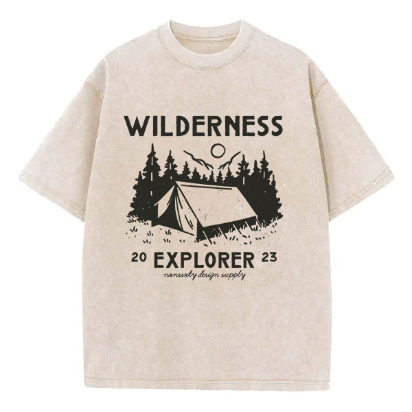 Washed T-Shirt | Wildness Explorer Washed TEE