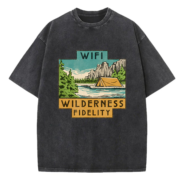 Washed T-Shirt | Wifi Wilderness Fidelity Washed TEE
